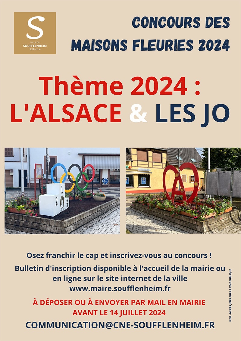 CONCOURS MAISONS FLEURIES 2024 - Ville de Soufflenheim